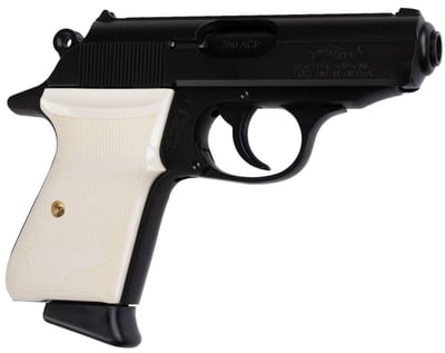 WALTHER PPK/S 380ACP BLACK STAINLESS WHITE GRIPS - $699.99
