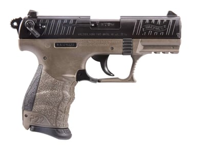 Walther P22 .22 LR 3.42" Barrel 10+1 Rounds FDE w/ Interchangeable Backstrap - $261.20 (Email Price)