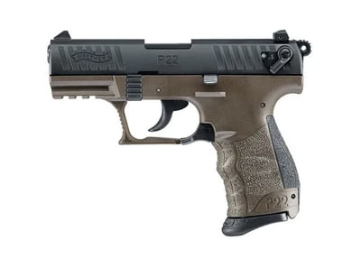 Walther P22-CA .22 LR 3.4" Barrel 10 Rounds Mil Green - $258.36 