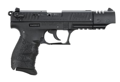 Walther P22 CA .22 LR 5" 10rd Pistol, Picatinny Rail, Target Black - $249.99 