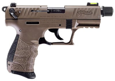 Walther P22 Q .22 LR 3.42" Barrel 10rd Manual Safety Flat Dark Earth - $244.99 + FREE Shipping 