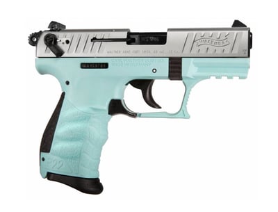 Walther P22Q .22 LR 3.42" 10rd Semi-Auto Pistol, Angel Blue/Nickel - $172.47 