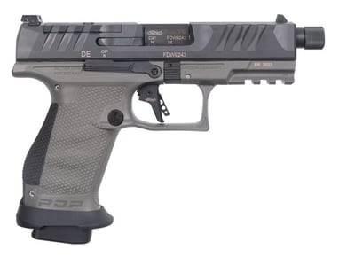 Walther PDP PRO SD Compact 9mm 4.6" Threaded Barrel 18rd Pistol, Black / Tungsten Gray - $719.74 (Email Price) + Free Shipping