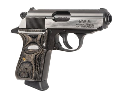 Walther PPK/S 380 ACP 3.3" BBL 7rd, 2 Mags, Two-Tone, Laminate Wood Grips, Deluxe Case - $749.99