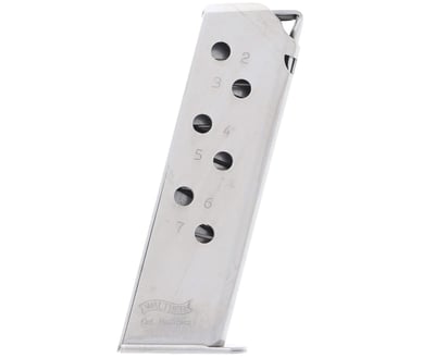 Walther PPK/S .380 ACP 7-Round Nickel Magazine - $19.99
