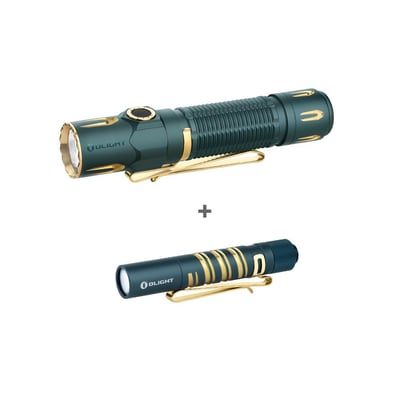 Olight Warrior 3S High Beam Tactical Flashlight Dream Blue + i3T EOS Dream Blue - $90.99 (Free S/H over $49)