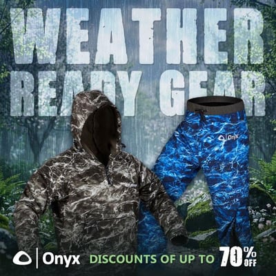 Weather-Ready Onyx Gear: 70% Off - from $2.99 (Free S/H over $25)