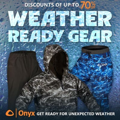 Weather-Ready Onyx Gear: 70% Off (Free S/H over $25)