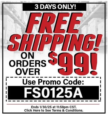 Free Shipping over $99 with coupon code "FS0125A" @ Midsouth Shooters Supply