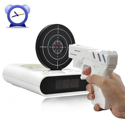 Gun Style Alarm Clock (2.3 LCD, 3 Game Modes) [TPJ-G292]- US$12.70 - PlusBuyer.com - $12.70