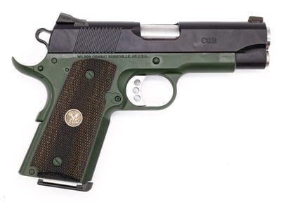 Wilson Combat CQB CompacT 1911 45ACP 5" 8rd Pistol w/ Night Sights, OD Green / Black, CA Approved - $3091.99 (FREE Shipping on Firearms)