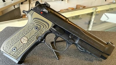 USED Wilson Combat 92G Brigadier Tact 9mm 4.7" 15rd Blk/Dirty Olive - $999.99 