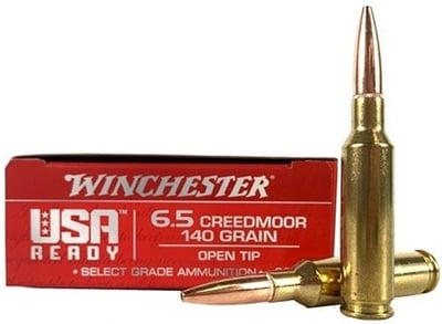 Winchester USA 6.5 Creedmoor RED65140 140 Grain Open Tip Rifle Ammo - 200 round case - RED65140 - $179.95 (FREE Shipping over $50)