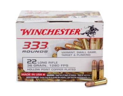 Winchester .22 LR Ammo 36 Grain CPHP 1280 fps Brass 3330 Rounds - $179.99 + Free Shipping after Code: FSNow 