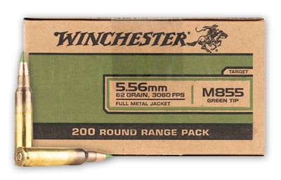 Winchester M855 Ammo 5.56x45mm 62 Grain FMJ 800 Rounds - $415 