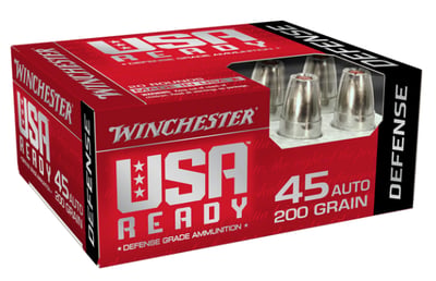 Winchester USA Ready 45 ACP 200 Grain Hex-Vent Hollow Point 20 Rounds - $13