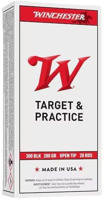 Winchester White Box USA 300 AAC Blackout Ammo 200 Grain Jacketed Hollow Point - $148.49 (Free Shipping on $100+ Orders)