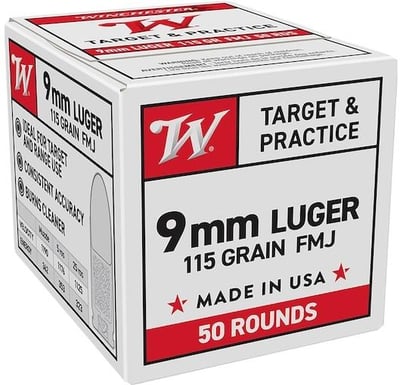 Winchester Target & Practice 9mm 115-Gr. FMJ 1000 Rnds - $234.99 + Free Shipping (Free Shipping on $100+ Orders)