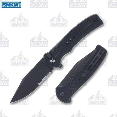 CIVIVI Cogent Black G-10 Partially Serrated - $70.00 (Free S/H over $75, excl. ammo)