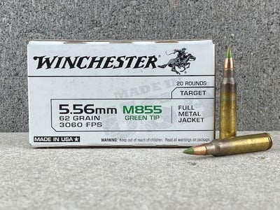 Winchester LC M855 5.56 Nato 62gr Green Tip - $599.99