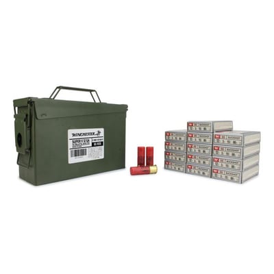 Winchester Super X 12 Gauge 3" 00 Buckshot 65 Rounds in Heavy Duty Ammo Can - $155.39 