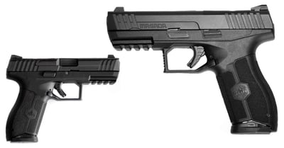 IWI US MASADA 9mm Luger 4.10" 17+1 Black Black Black Textured Polymer Grip Optics Ready - $339.99 (email for price)