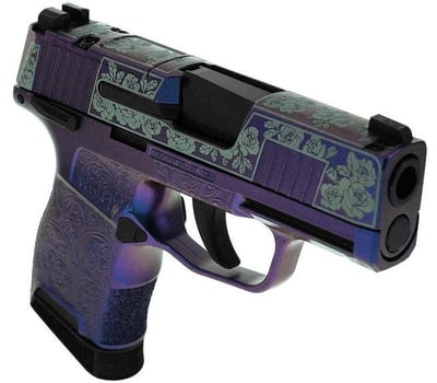 Sig Sauer P365 Optic Ready "Guns & Roses" Mongoose Purple 9mm 3.1" Barrel 10-Rounds - $569.99 