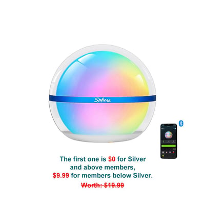 Sphere Ambient Light with App Control - FREE or 50% OFF! (Free S/H over $49)