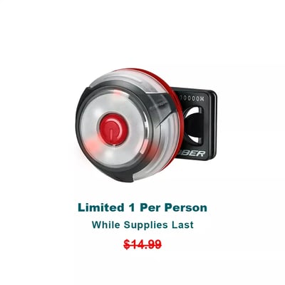 Free Gift - Gober Red Safety Light - Just pay $5 shipping! (Free S/H over $49)