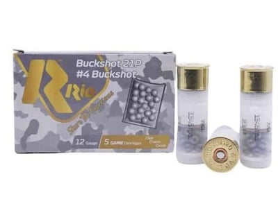 Rio - Royal Buck - 12 GA - #4 Shot - 2.75" - 21 Pellet - 1345 FPS 250 Rounds - $159.99 