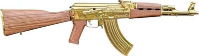 Zastava Arms ZPAPM70 7.62x39mm 16.25 Barrel 30 Round, 24K Gold Plated Barrel/Rec, Walnut Stock & Grip, Gold Mag Included - $4999.99