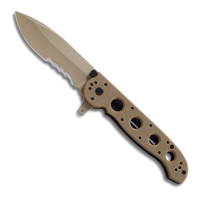 Columbia River Knife and Tool M21-12GD Desert Tan Serrated Edge Knife - $41.50 shipped (Free S/H over $25)