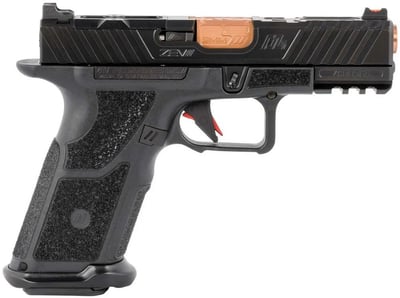 ZEV OZ9 Compact 9mm Luger 17+1 Black Black X Polymer Grip Bronze Barrel - $1236.99 (Add To Cart)