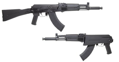 PSA AK-104 Side Folding Rifle w/Pinned and Welded extended booster, Black - $999.99 + Free Shipping