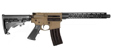 P2A PATRIOT 13.7" 5.56 NATO 1/7 Mid Length Melonite M-LOK Rifle with Can - Pinned & Welded - FDE/BLK - $639.99 after 20% 