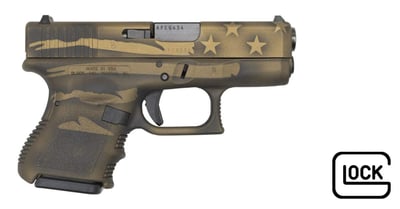 Glock 26 Gen4 Subcompact Battle Worn Flag 9mm 3.43" Barrel 10-Rounds - $525.99 ($9.99 S/H on Firearms / $12.99 Flat Rate S/H on ammo)