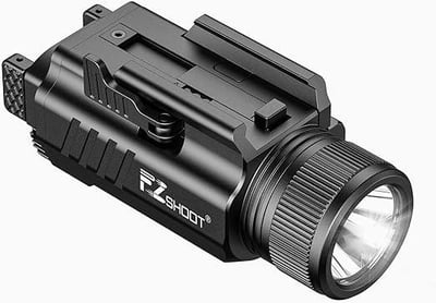 EZshoot 2000 Lumen LED Flashlight with Quick Install Adjustable Slide Rail, Magnetic Rechargeable Strobe for Picatinny or GL Rail - $34.94 w/code "5BSW4OS3" + $6.31 Prime discount + FREE Shipping