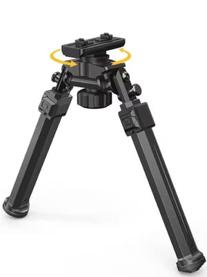 50% off CVLIFE Bipods for Rifles Sturdy Rifle Bipod Compatible with M-Rail Portable Height Adjustable Stable for Hunting Shooting Outdoors w/code VBGCTM8G + FREE Shipping