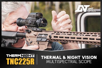 TNC225R - ThermNight Thermal & Night Vision Multispectral Scope with Laser Rangefinder and Ballistic Calculator - $1099.99 