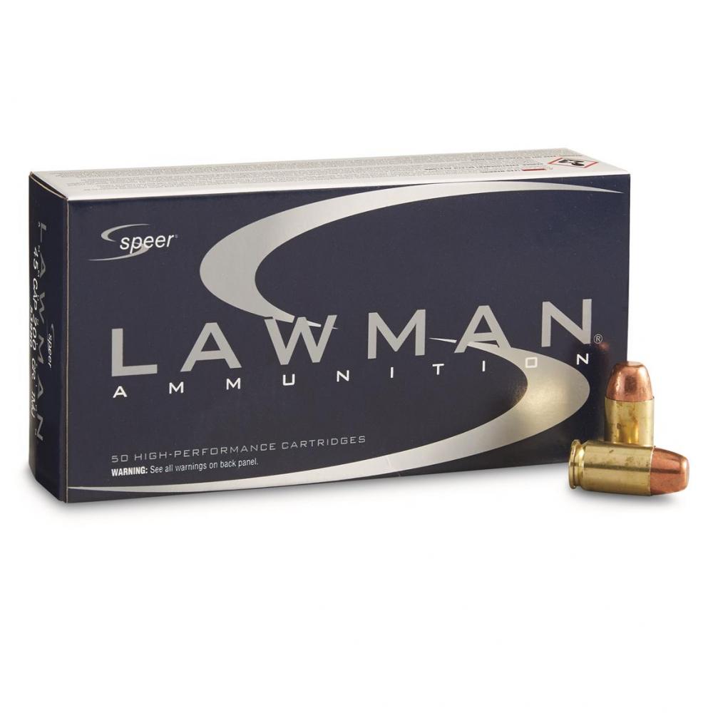 Speer Lawman .45 GAP TMJ FN 200 Grain 50 Rounds - $23.79