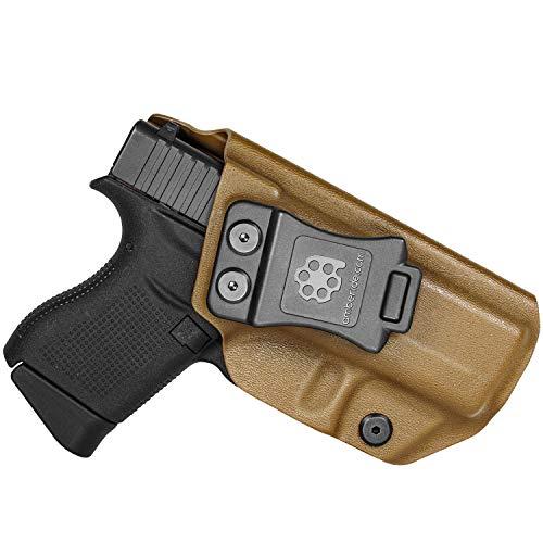 Amberide IWB KYDEX Holster For Glock 43/43X Inside Waistband - $26.99 - Coyote Brown - Buy two get 10% OFF (Free S/H over $25)