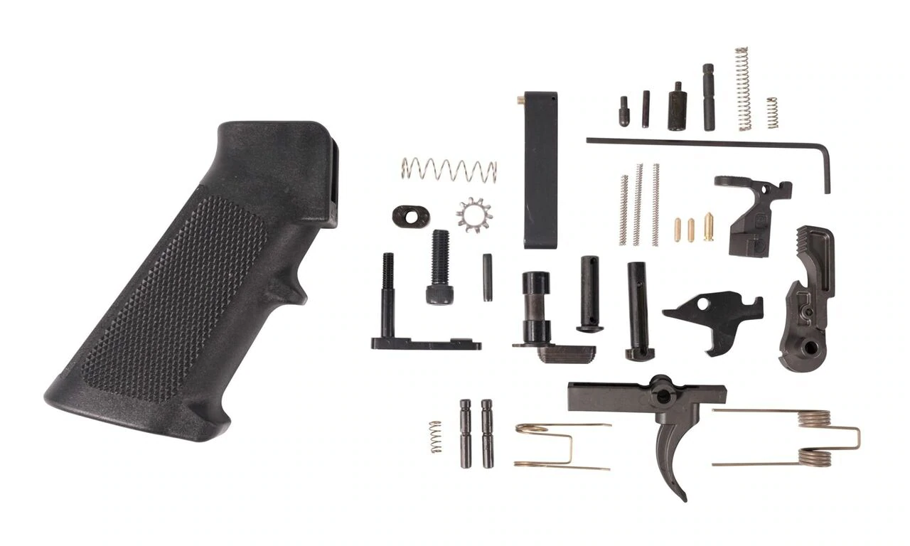 Anderson Milspec Lower Parts Kit, Includes Pistol Grip, Black - $47.59