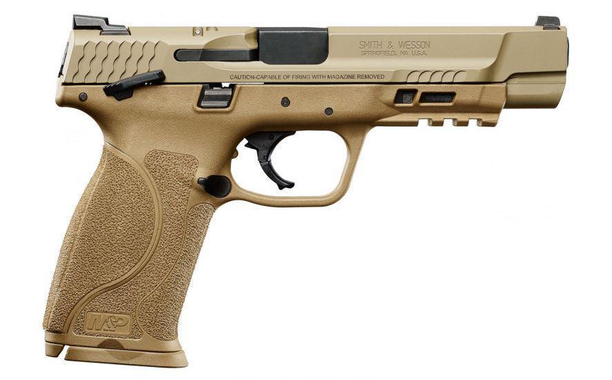 Smith & Wesson M&P 9 M2.0 9mm 5" Barrel 17 Rnds FDE - $529.99 (Free S/H on Firearms)