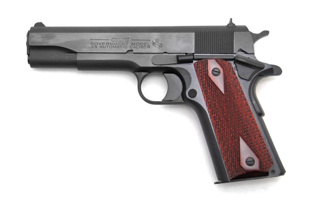 Colt 1991 Series Government 45 Acp 5 71 Rosewood Grip Blued 73499 Free Sh On Firearms 9211