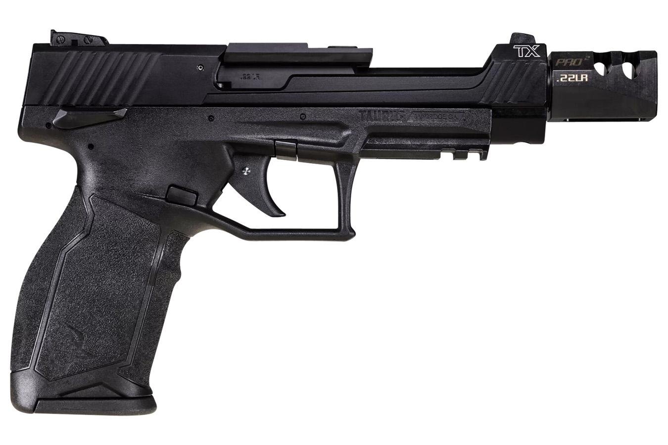 Taurus TX22 Competition Steel Challenge Ready (SCR) 22LR Rimfire Pistol with TandemKross Game Changer Pro Squared Compensator - $468.99