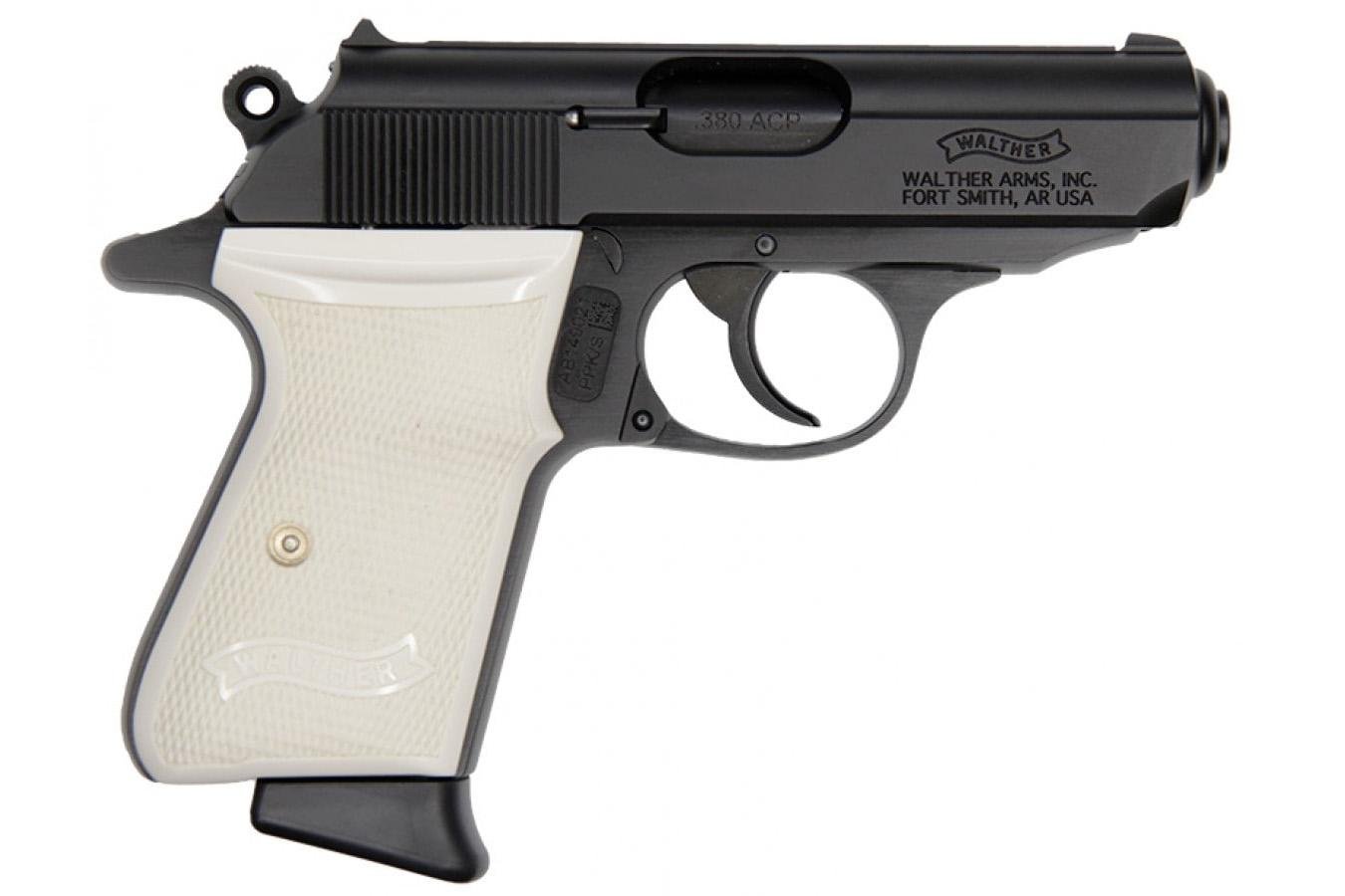 Walther PPK/S 380 ACP Blued White Grips 4796015 - $849