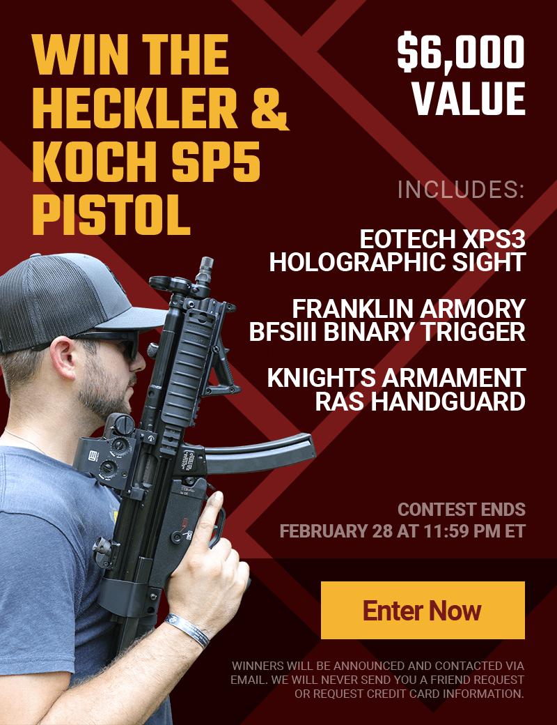 WIN The Heckler & Koch SP5 Pistol w/Gear - A $6,000 Value