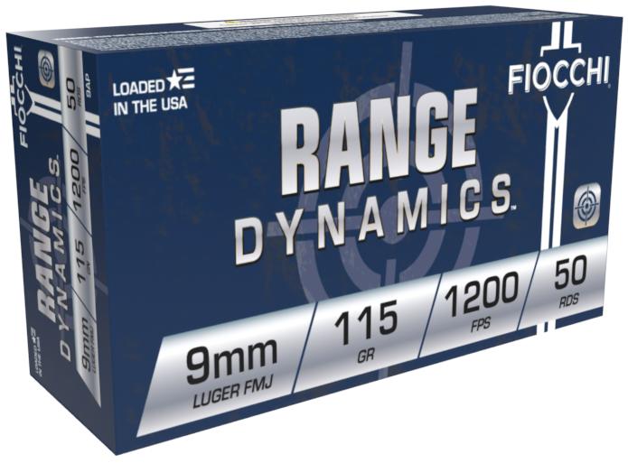 Fiocchi Training Dynamics 9mm Luger Ammo 115 grain FMJ Case of 1000 Rounds Bulk 9AP - $349 