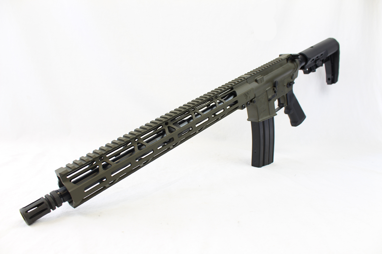 5.56 Nato 'Operator Series' 16" Government Complete Rifle / 1:8 Twist / 15" MLOK Handguard / OD green - $579.99