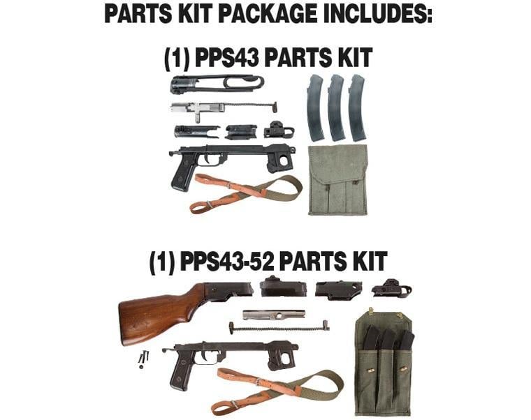 Package Of Polish 762x25 PPS43 And 52 Parts Kits $12499 Gun.